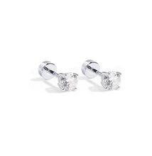 Load image into Gallery viewer, SLEEPER STUDS WHITE TOPAZ
