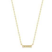 Load image into Gallery viewer, MINI BAR DIAMOND NECKLACE
