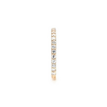Load image into Gallery viewer, 14k Gold 12MM Diamond Huggie Earrings
