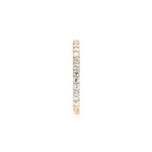 Load image into Gallery viewer, 14k Gold 12MM Diamond Huggie Earrings