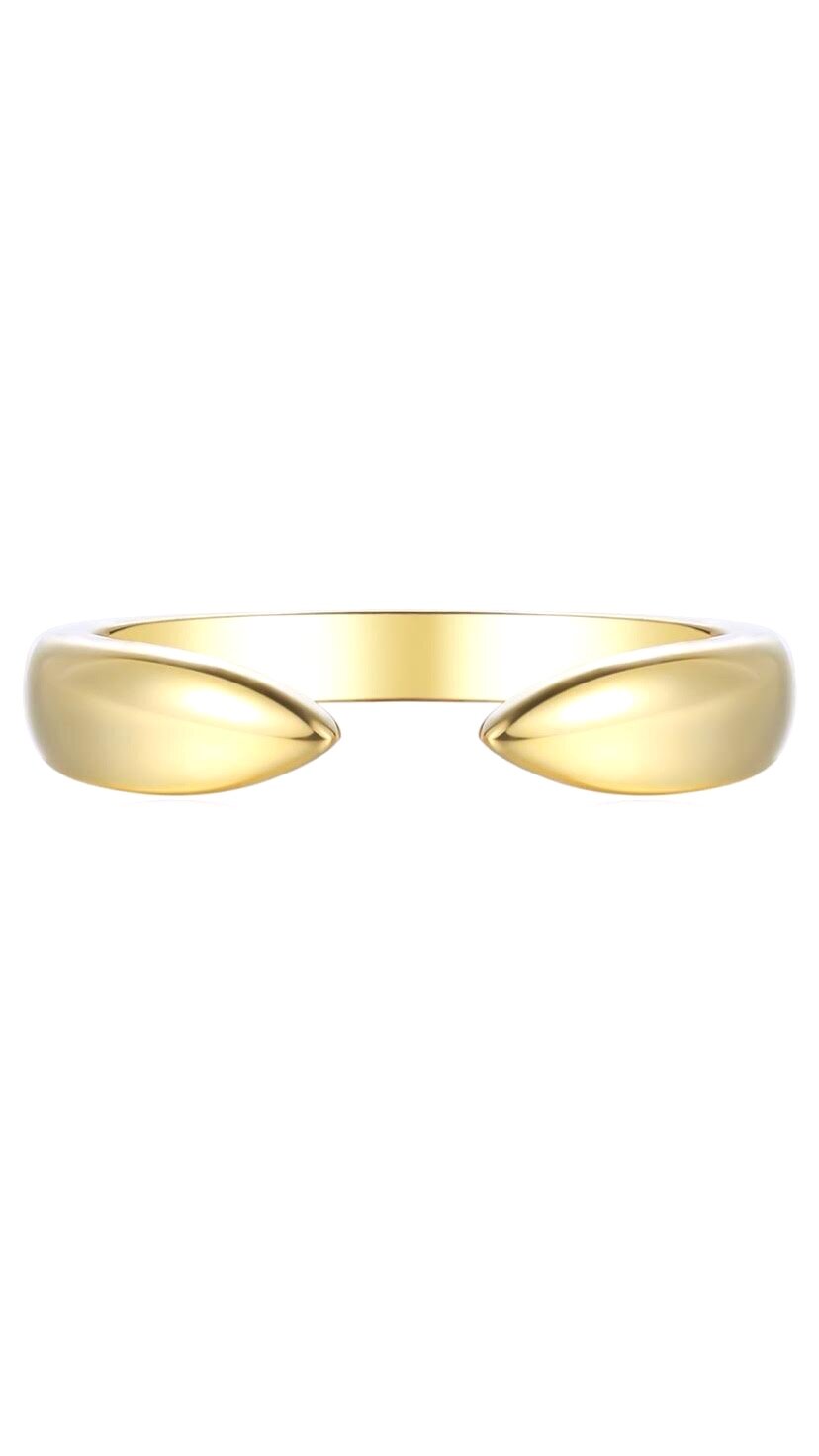 14k Gold Plated Claw Ring