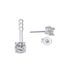 Load image into Gallery viewer, WHITE TOPAZ EAR JACKET
