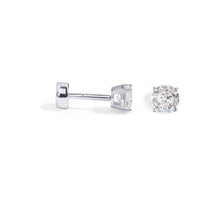 Load image into Gallery viewer, SLEEPER STUDS WHITE TOPAZ
