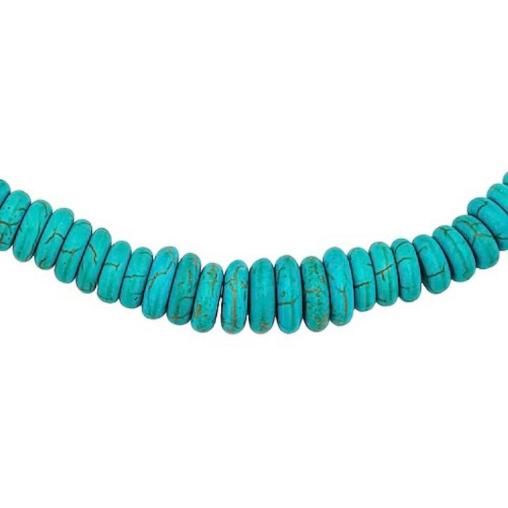 TURQUOISE DONUT NECKLACE