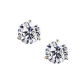 STUD WHITE TOPAZ EARRINGS