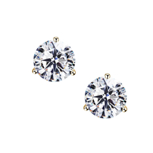 Load image into Gallery viewer, STUD WHITE TOPAZ EARRINGS
