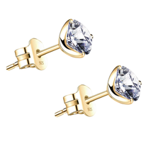 Load image into Gallery viewer, STUD WHITE TOPAZ EARRINGS
