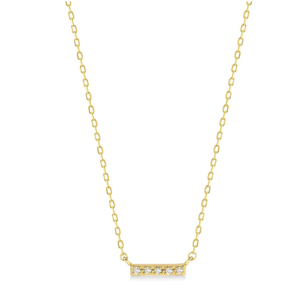MINI BAR DIAMOND NECKLACE