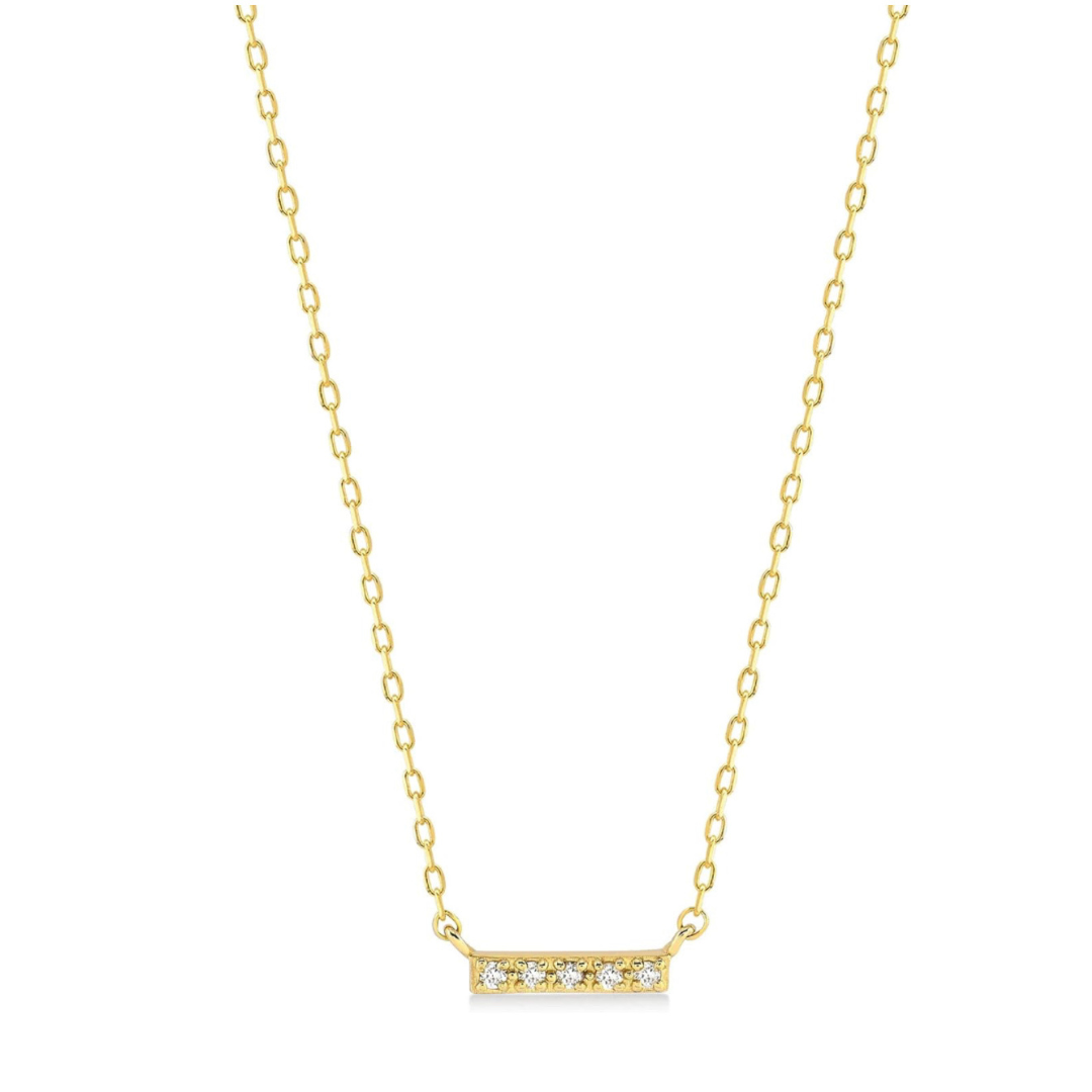 MINI BAR DIAMOND NECKLACE