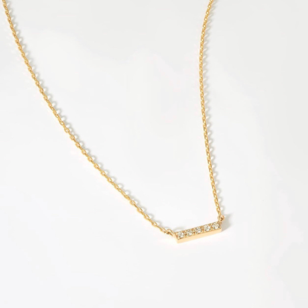 MINI BAR DIAMOND NECKLACE
