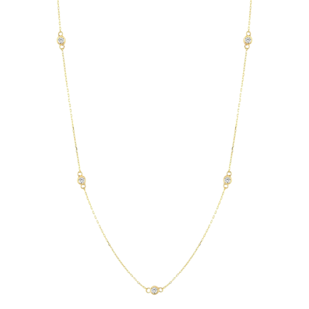 DIAMOND STATION NECKLACE