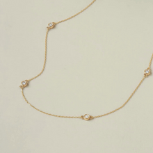 Load image into Gallery viewer, DIAMOND STATION NECKLACE
