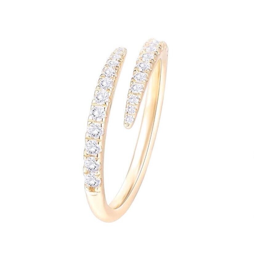 White Topaz Wrap Ring