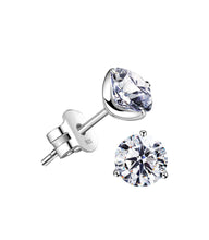 Load image into Gallery viewer, STUD WHITE TOPAZ EARRINGS
