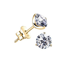 Load image into Gallery viewer, STUD WHITE TOPAZ EARRINGS
