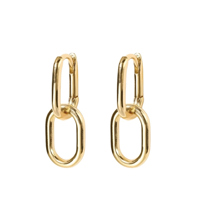 LINK gold earrings